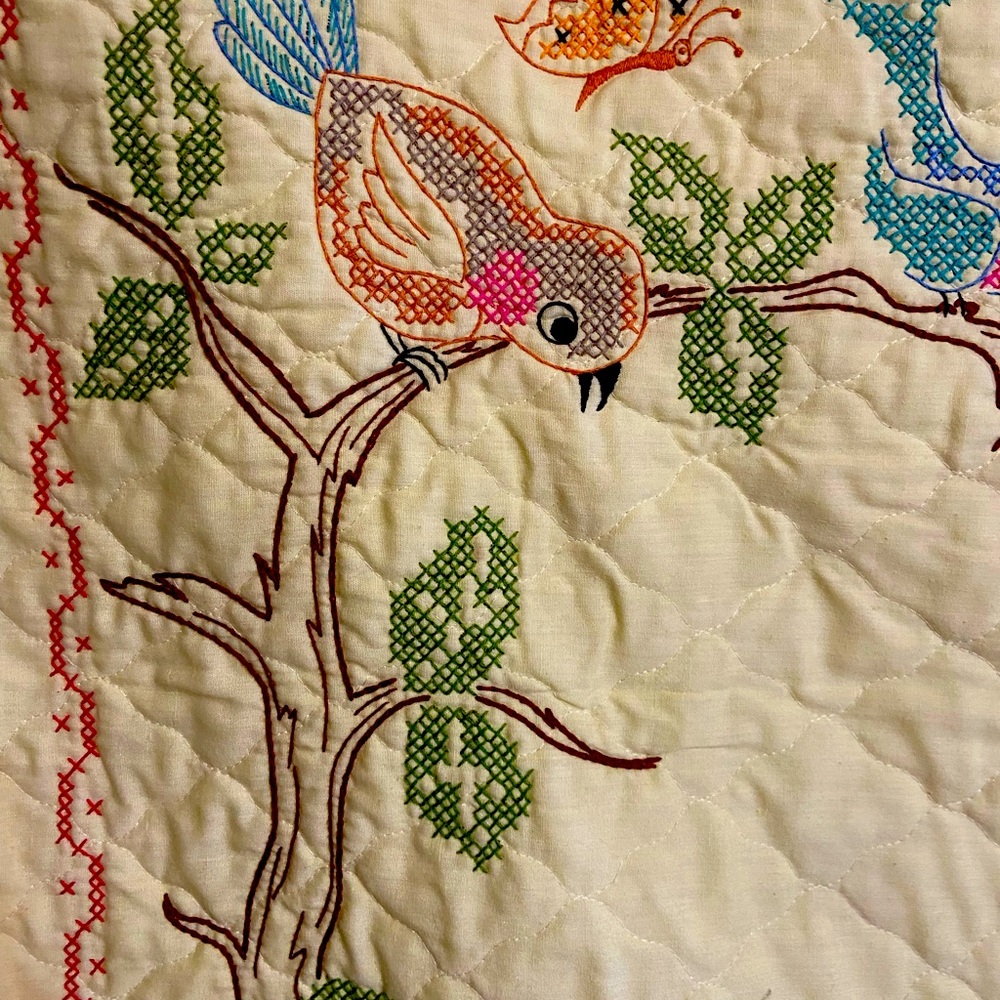 Vintage Disney Bambi baby blanket cross stitch design - Picture 3 of 10